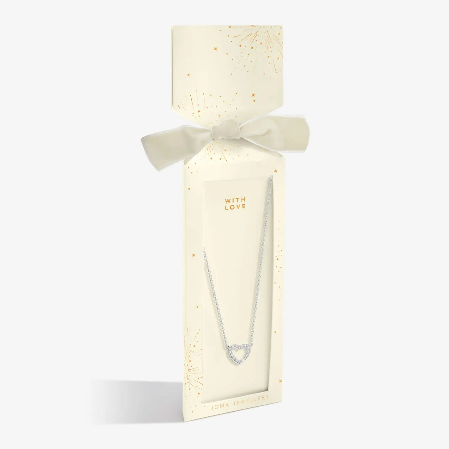 Christmas Cracker With Love Silver Plated Necklace 7691 Joma Jewellery