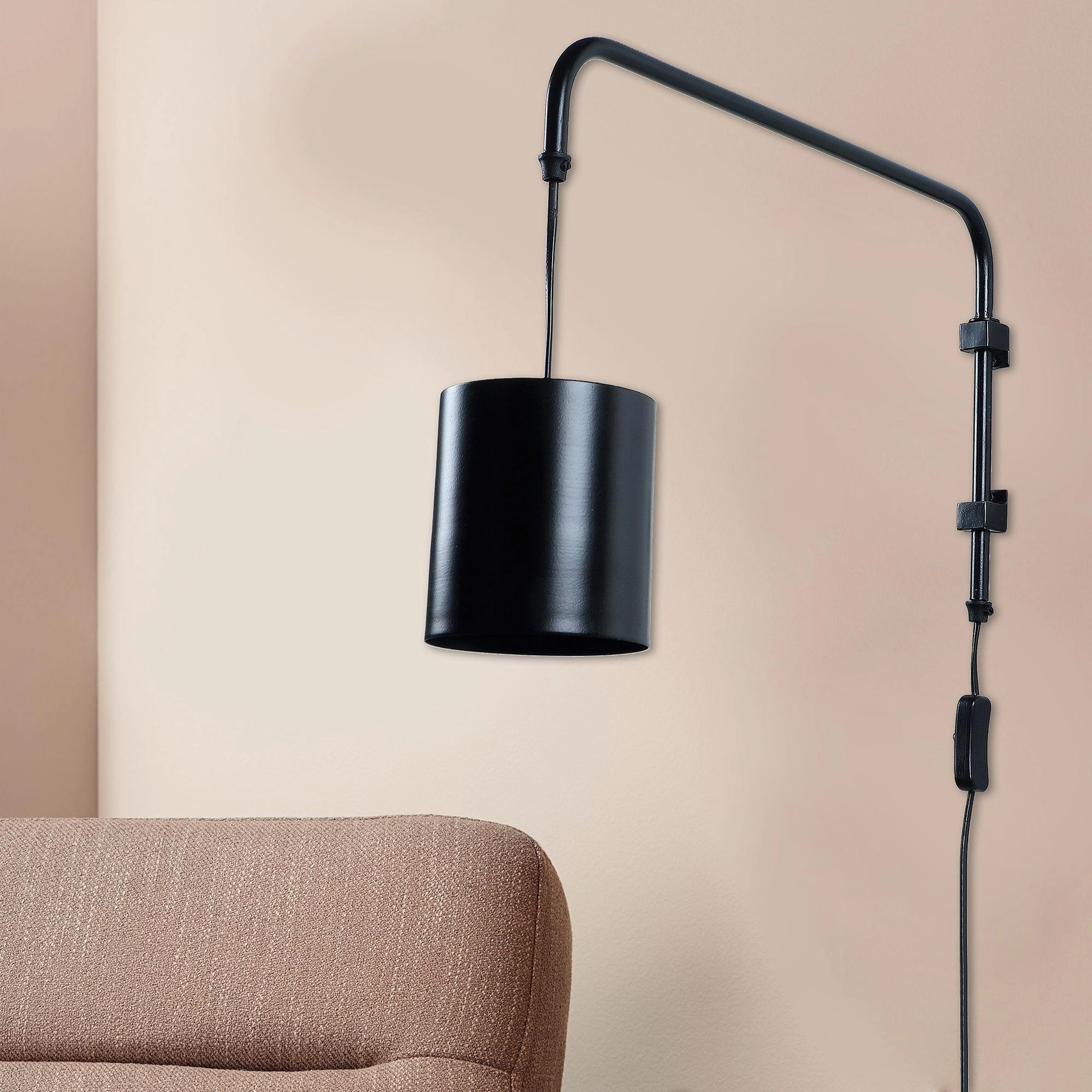 Cicero Black Metal Wall Light by SS Lightings