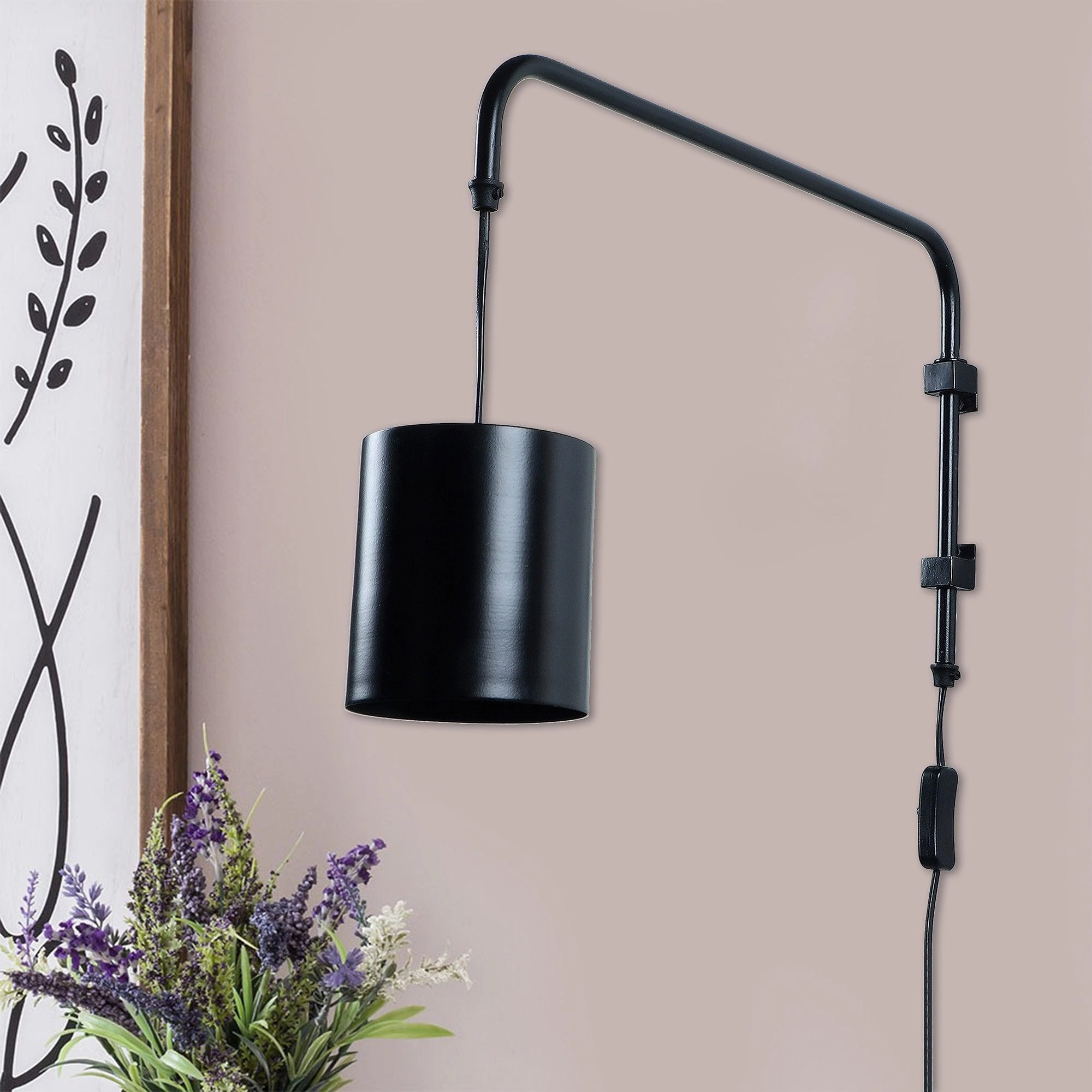 Cicero Black Metal Wall Light by SS Lightings vintage desk lamp