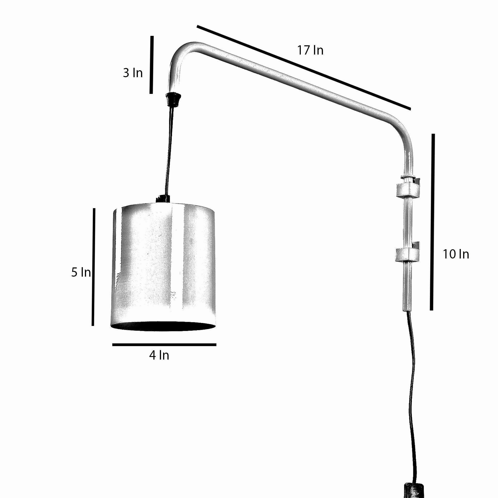 Cicero White Metal Wall Light by SS Lightings