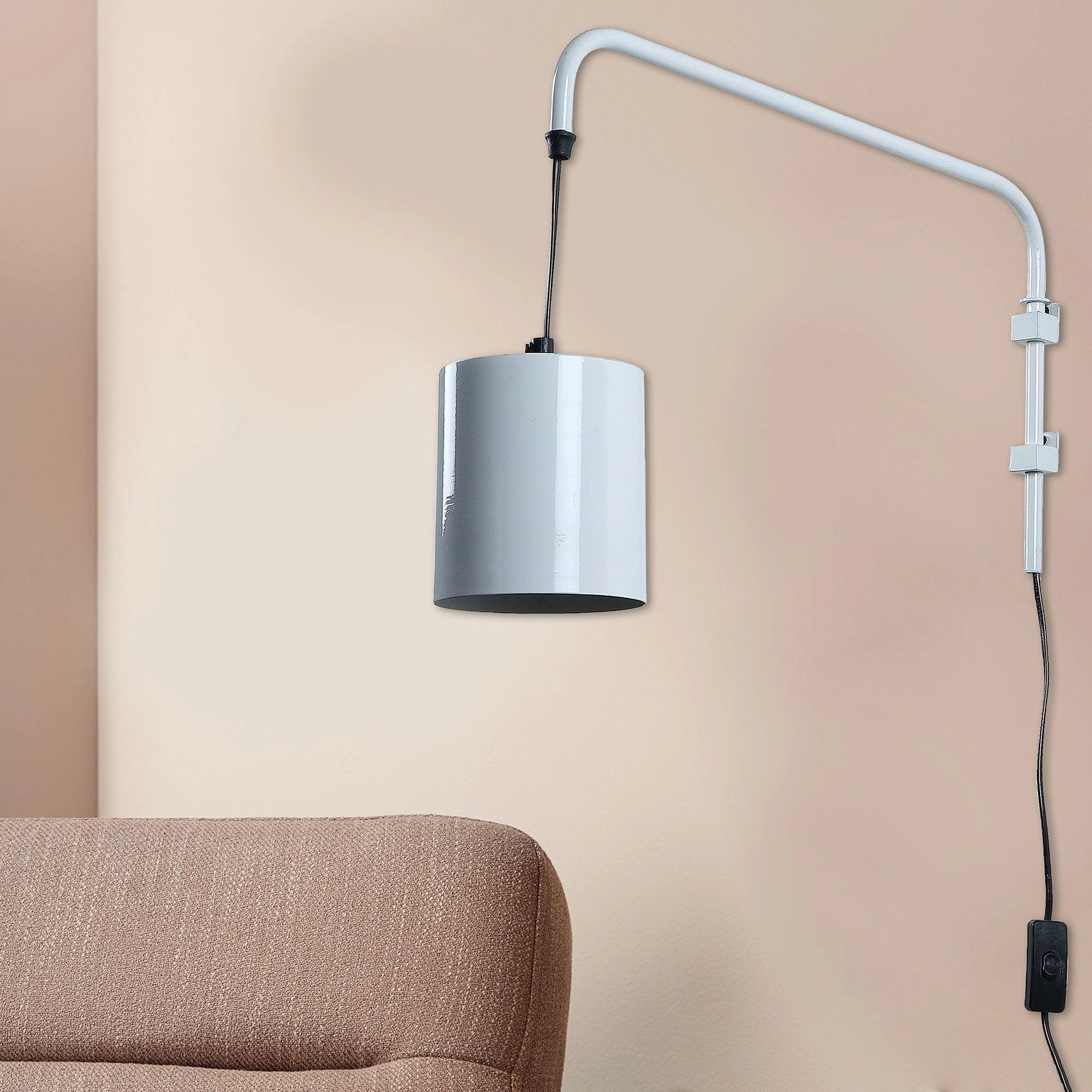 Cicero White Metal Wall Light by SS Lightings vintage desk lamp