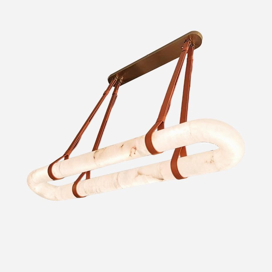 Circle Alabaster Chandelier