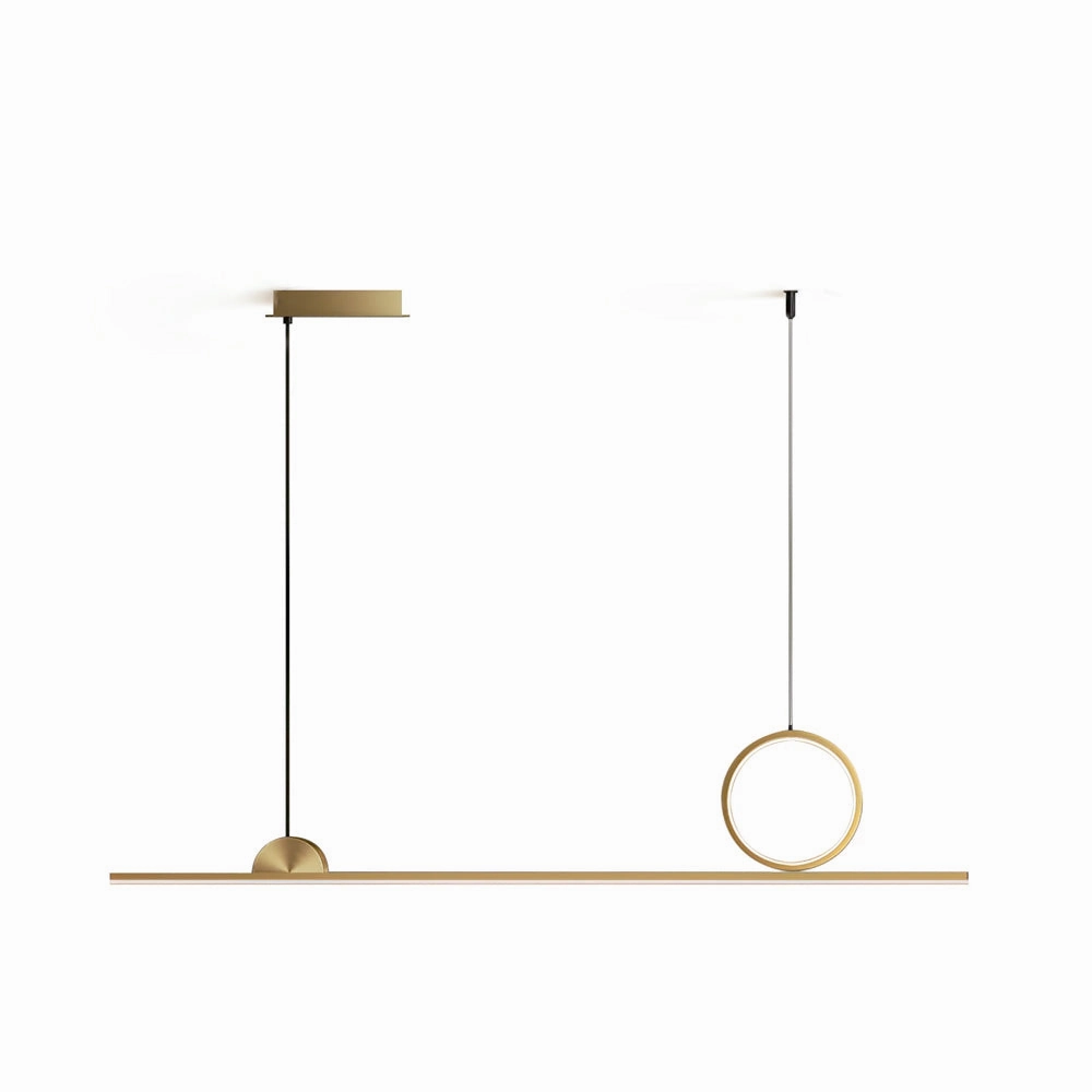 Circle Linear Pendant Lamp minimalist ceiling light