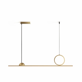 Circle Linear Pendant Lamp minimalist ceiling light