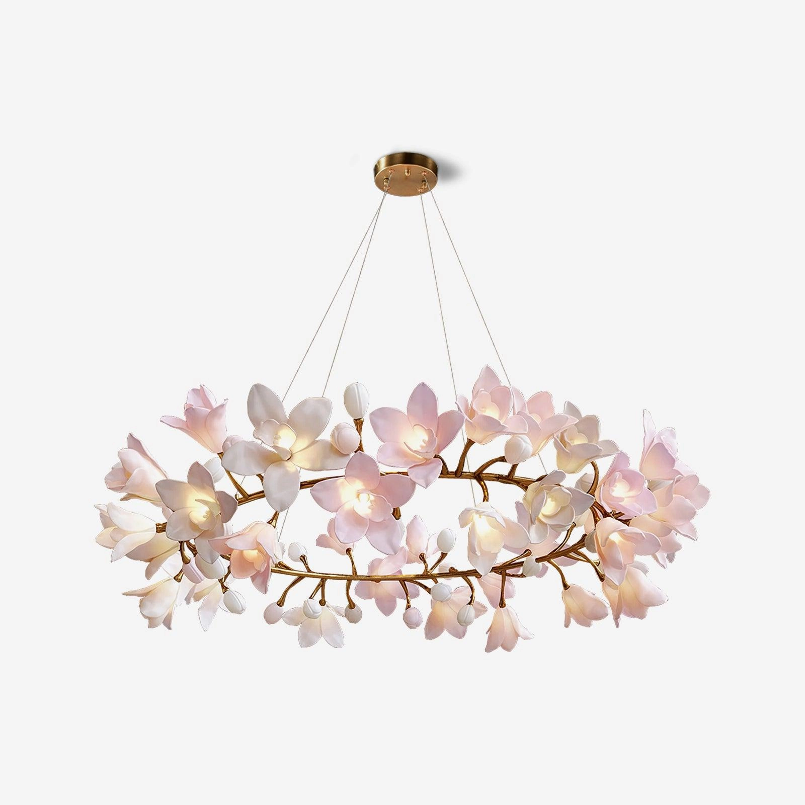 Circular Blossom Chandelier