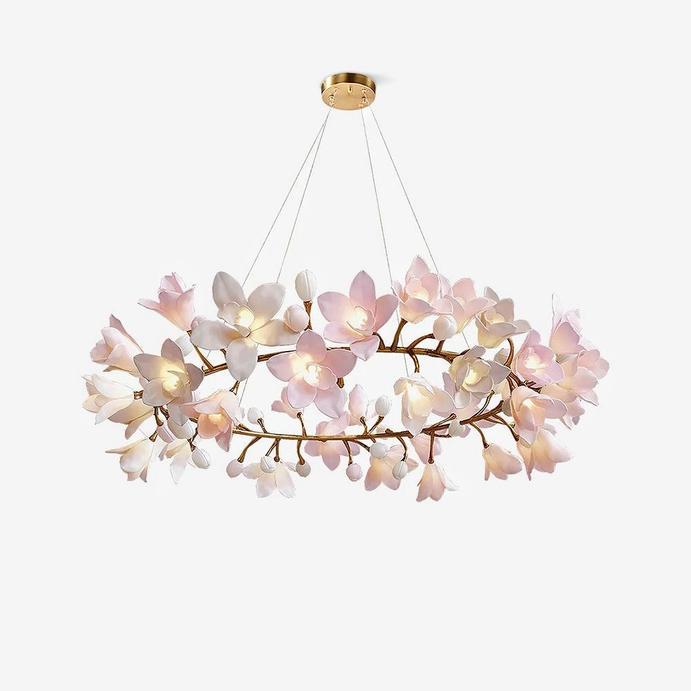 Circular Blossom Chandelier modern modeling table light