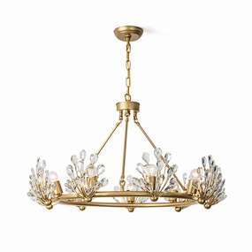 Clara Crystal Chandelier flowerpot LED lamp