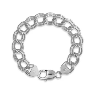 Classic Jewelry Sterling Silver 150 Chain Charm Bracelet, 7"