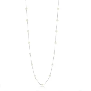 Classic Jewelry Sterling Silver Freshwater Pearls By The Yard Necklace