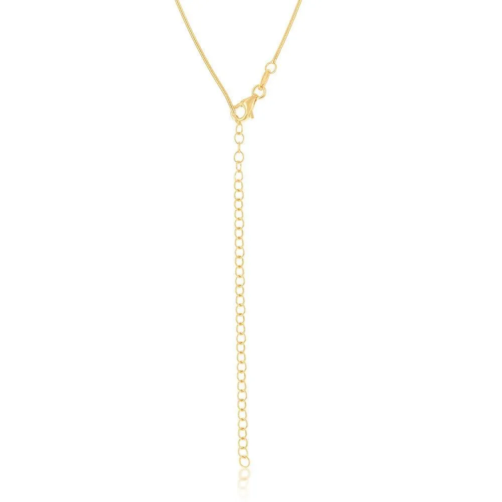Classic Jewelry Sterling Silver Gold Plated 1mm Snake Chain