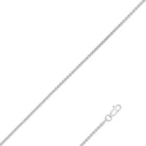 Classic Jewelry Sterling Silver Rhodium Plated Spiga Chain, 24"