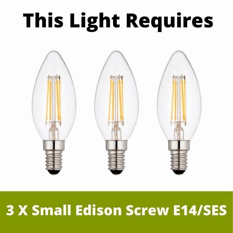 Clifton 3 Light Nickel & Clear Cut Glass Pendant