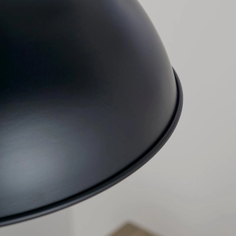 Colman Gloss Black & Gold Leaf Finish Pendant Ceiling Light