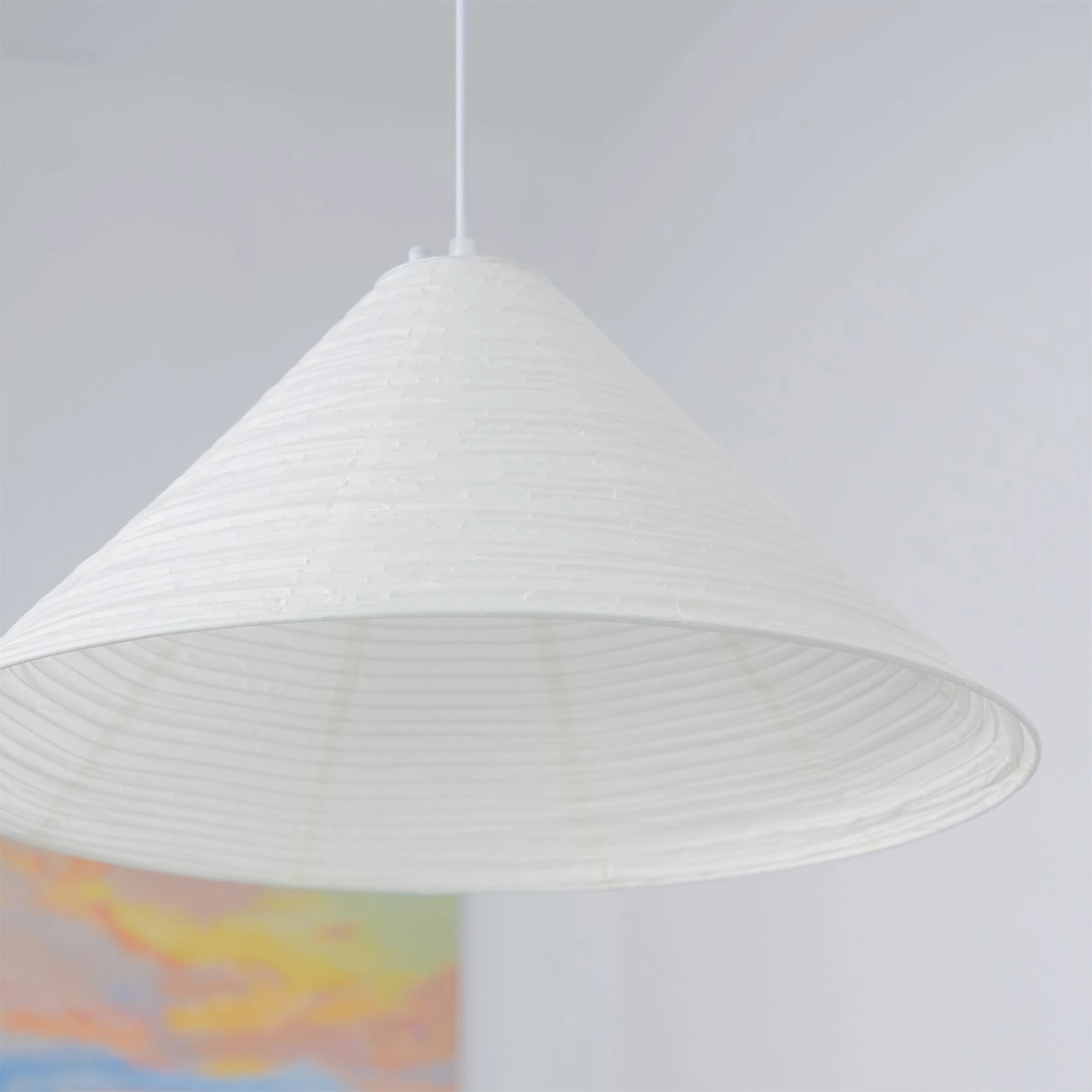 Cone Washi Pendant Light
