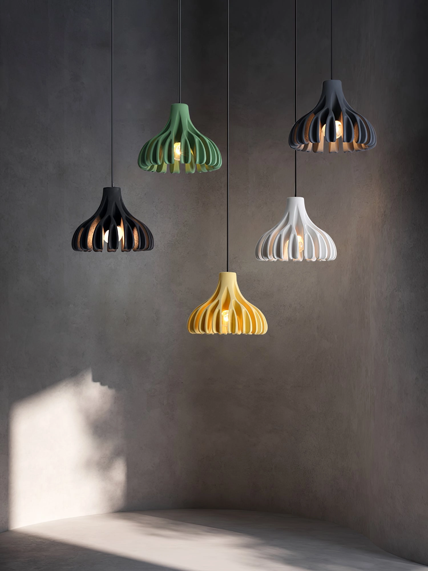 Coral Resin Pendant Lamp