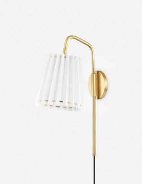 Cosette Plug-In Sconce minimalist reading light