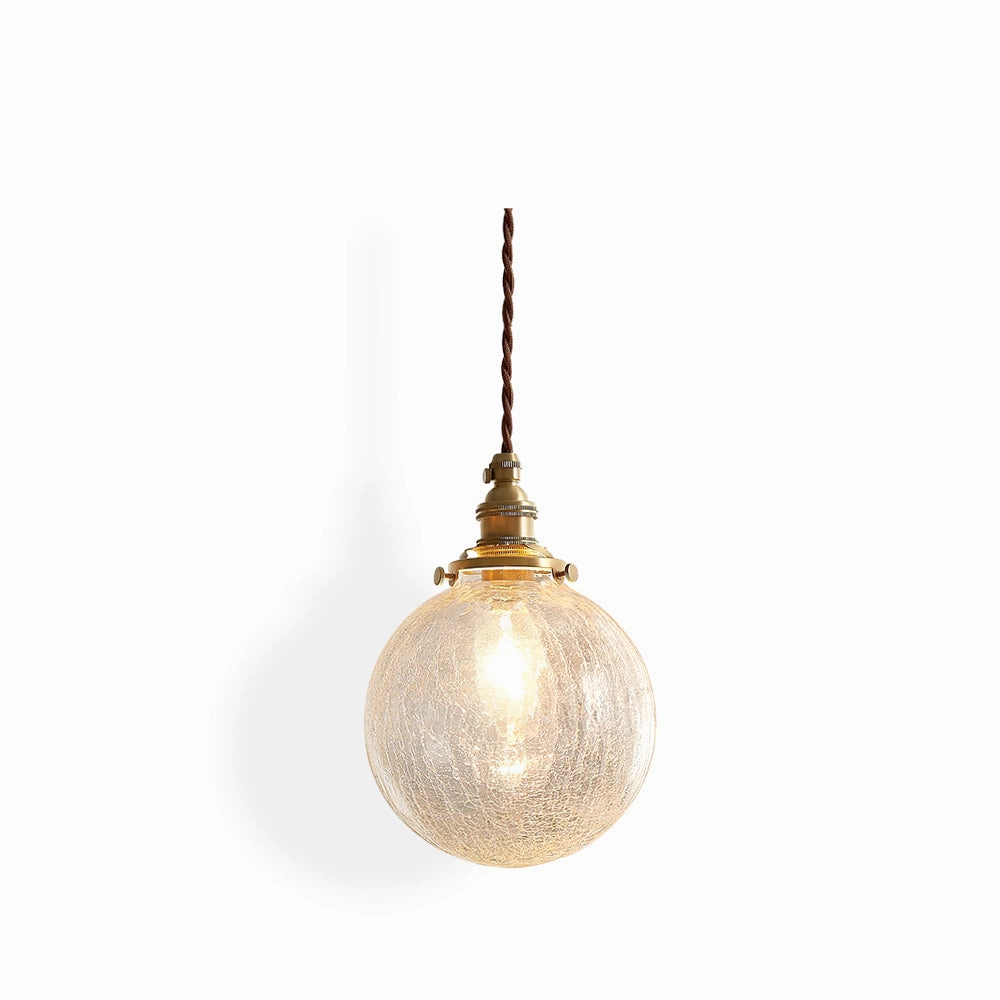 Crackle Glass Pendant Light minimalist ceiling light