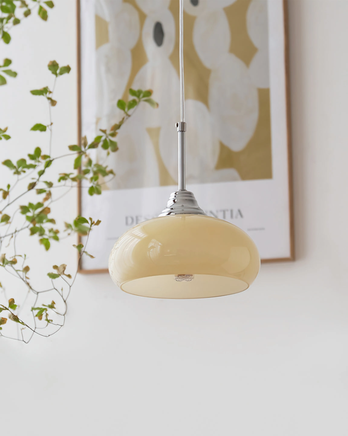 Cream Bell Pendant Lamp