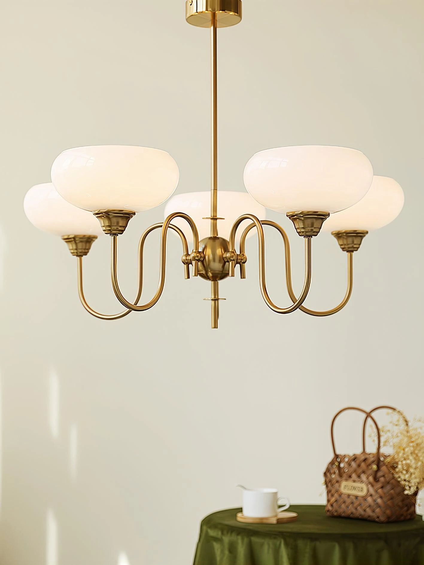 Creamy Persimmon Chandelier