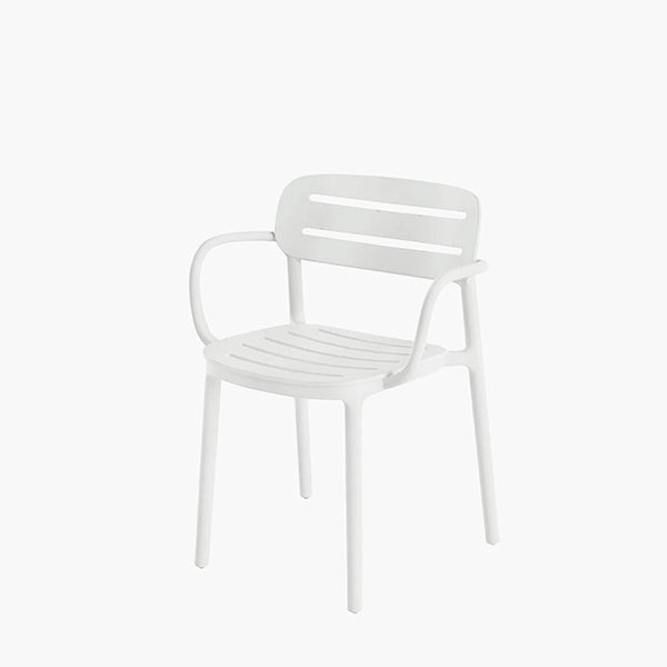 Croisette Chair with Armrests, Set of 4 indoor ambient light