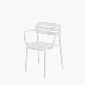 Croisette Chair with Armrests, Set of 4 indoor ambient light