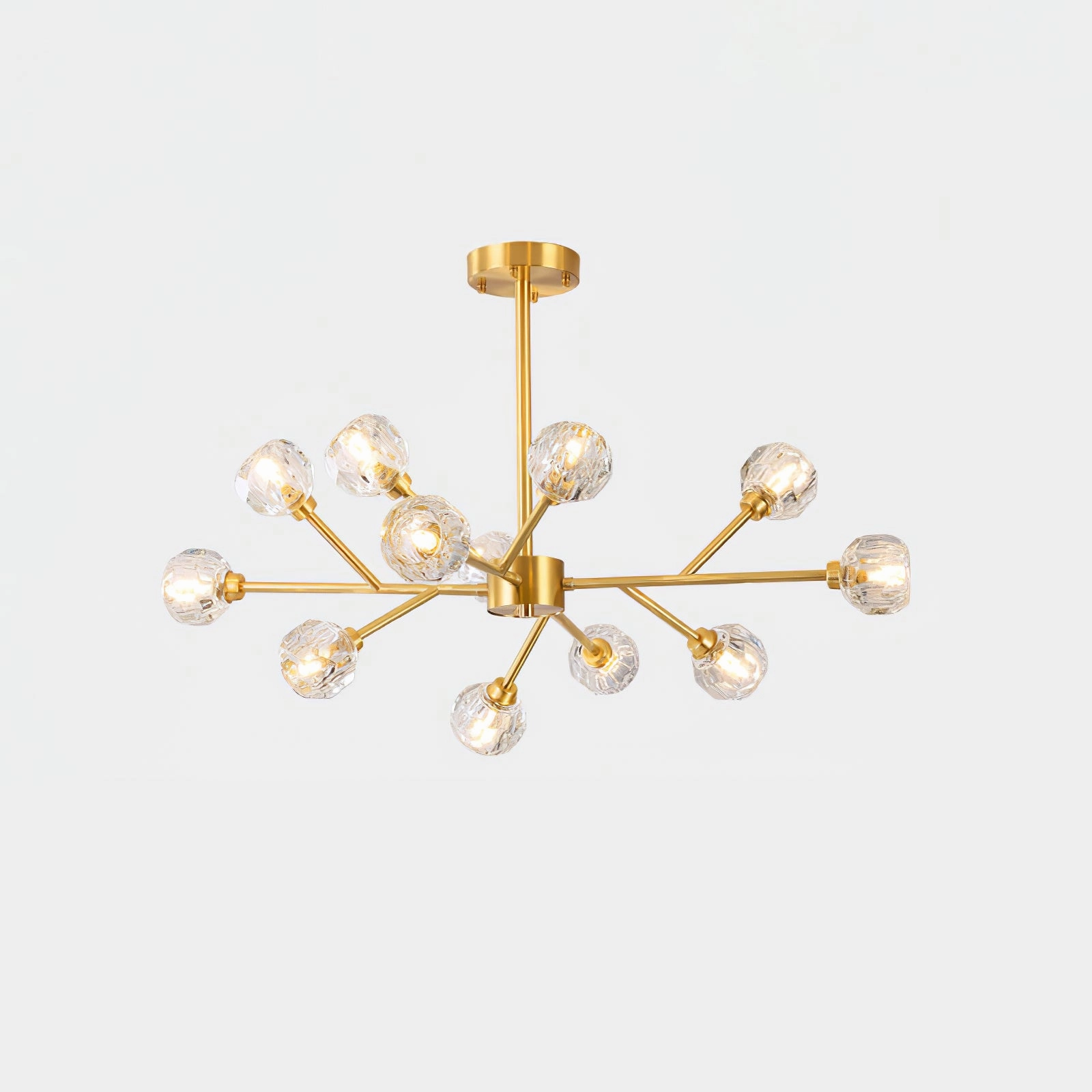 Crystal Ball Round Cluster Chandelier