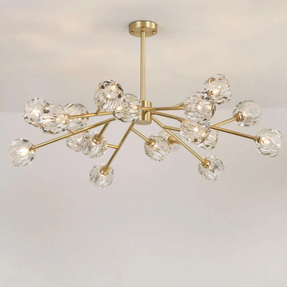 Crystal Ball Round Cluster Chandelier