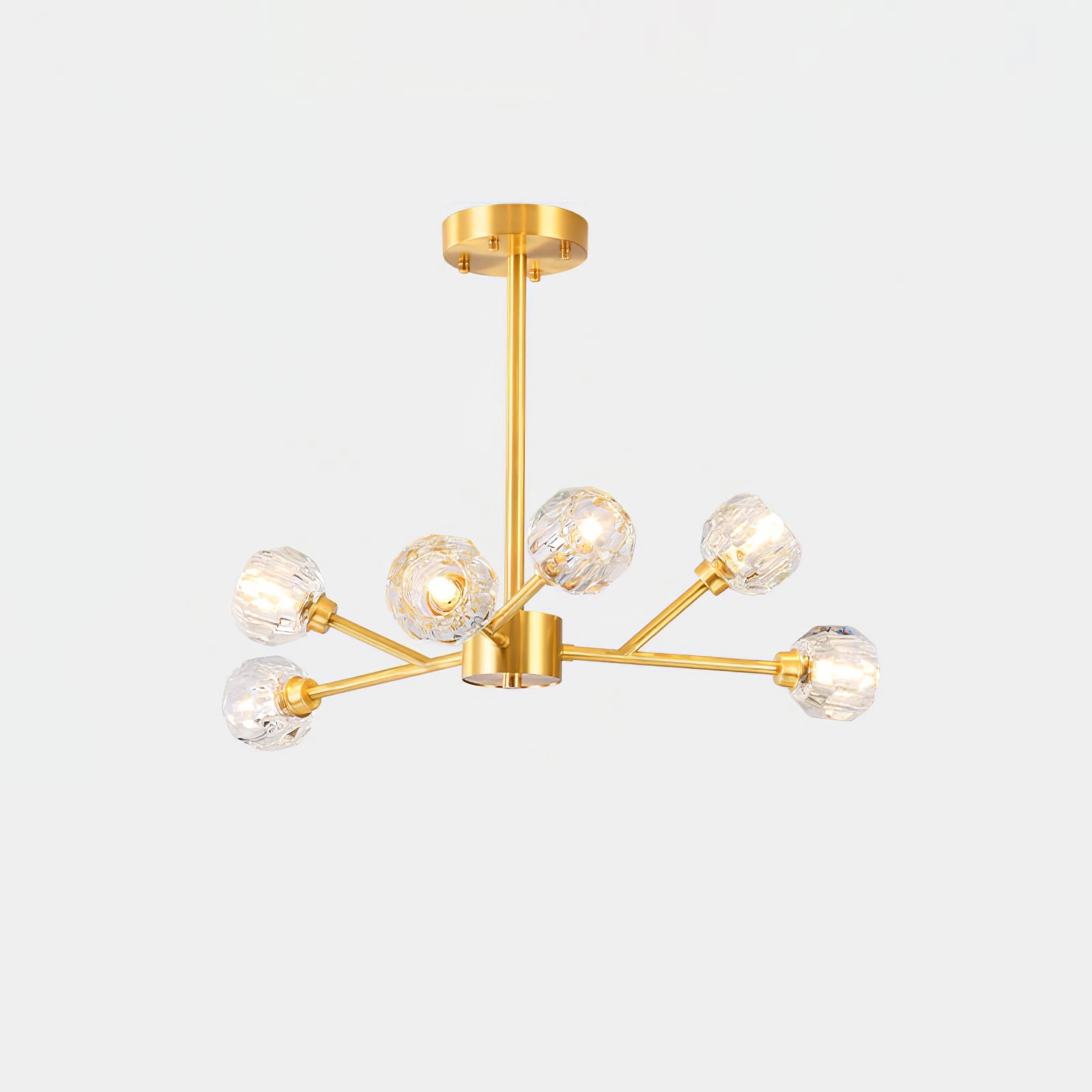 Crystal Ball Round Cluster Chandelier