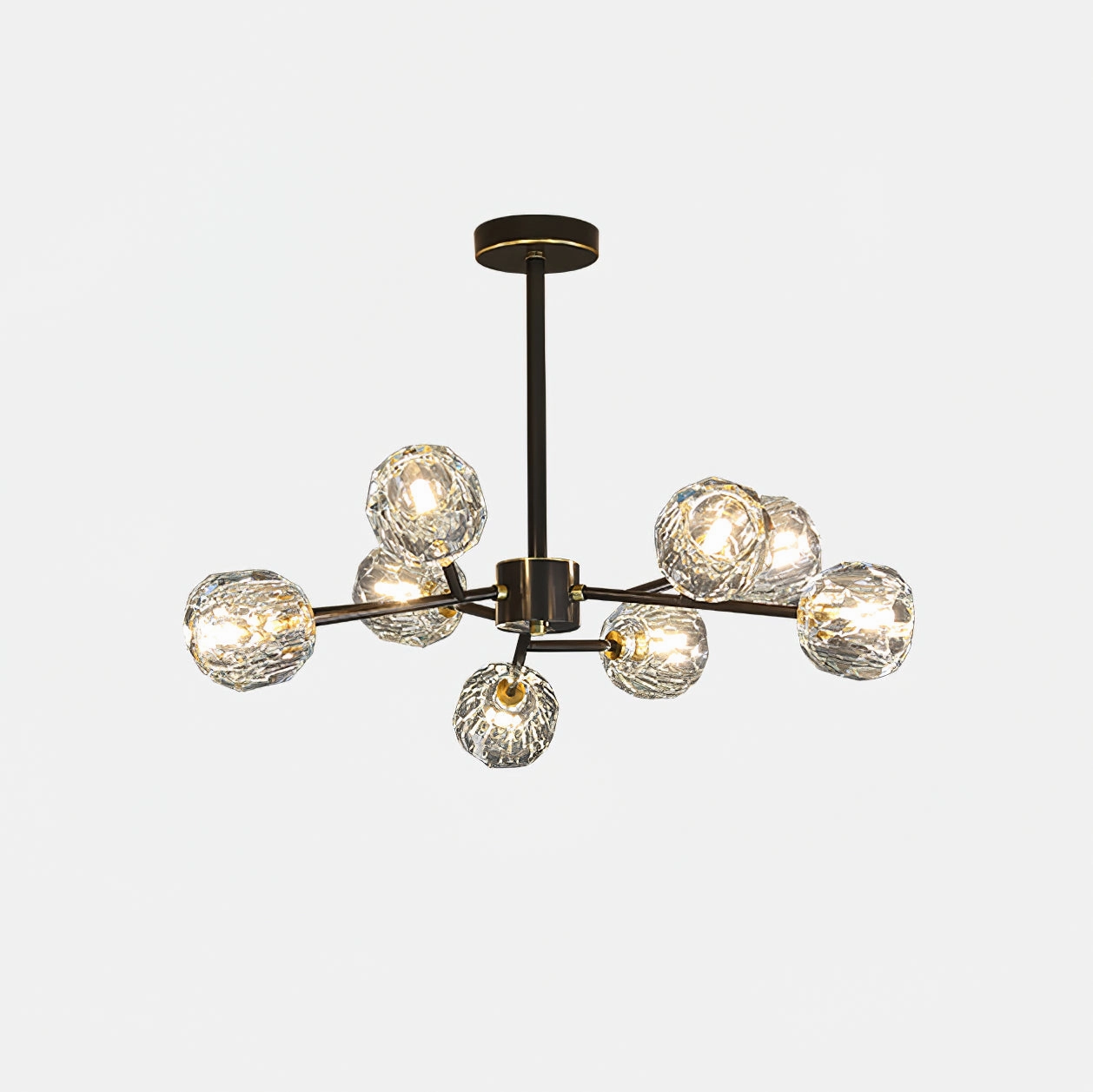 Crystal Ball Round Cluster Chandelier