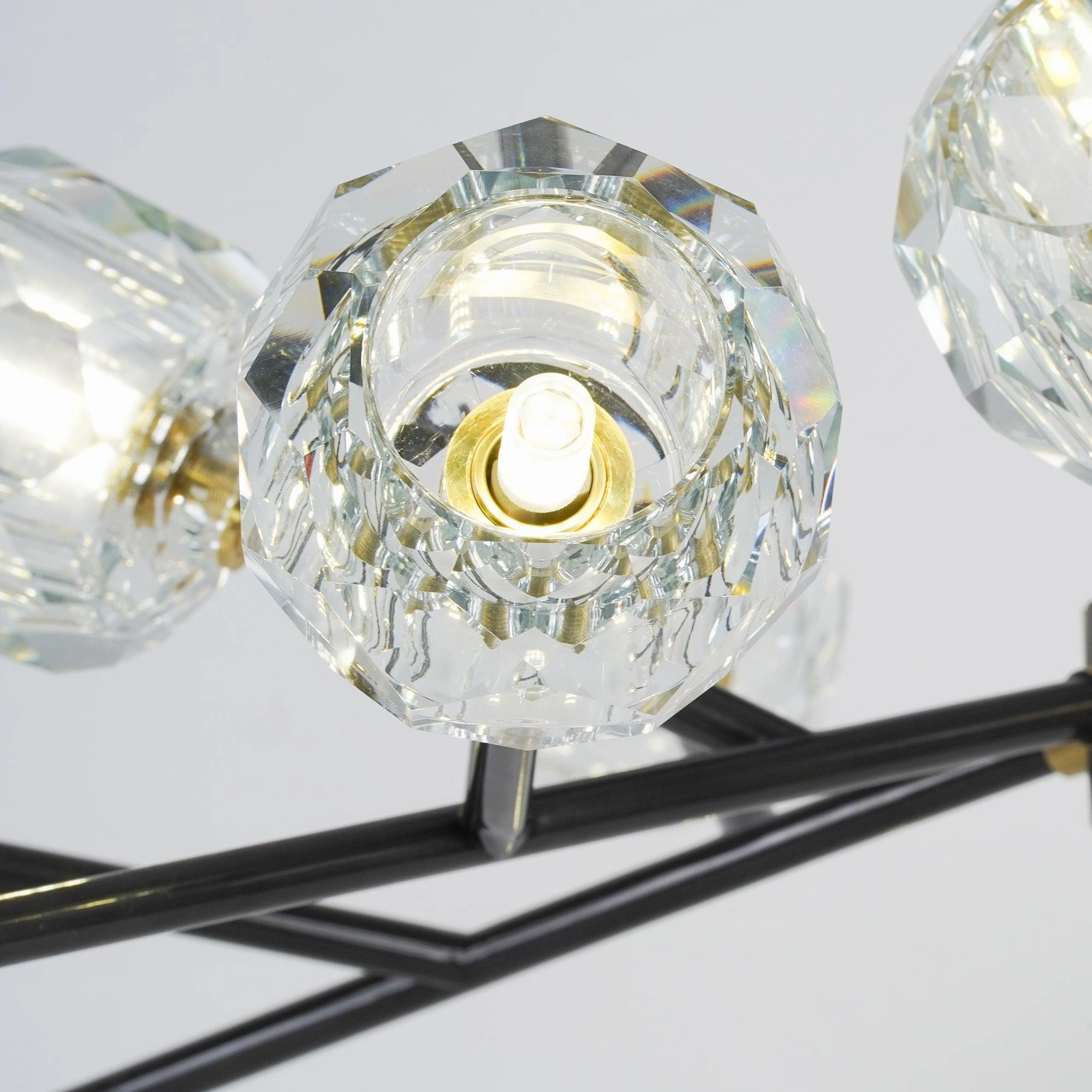 Crystal Ball Round Cluster Chandelier