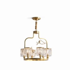 Crystal Bird Chandelier flowerpot LED lamp