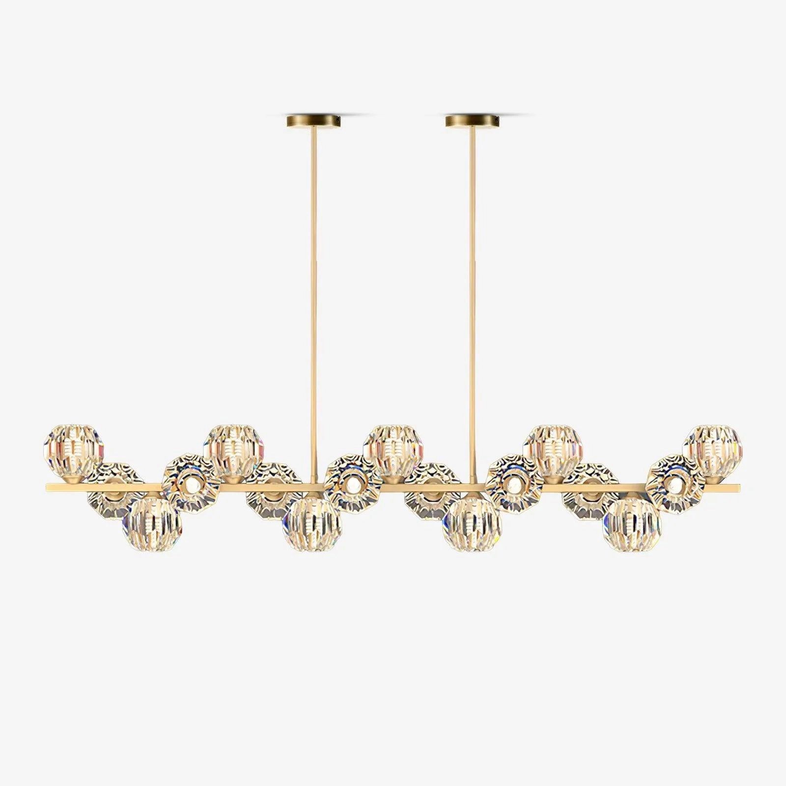 Crystal Glass Ball Chandelier modern modeling table light
