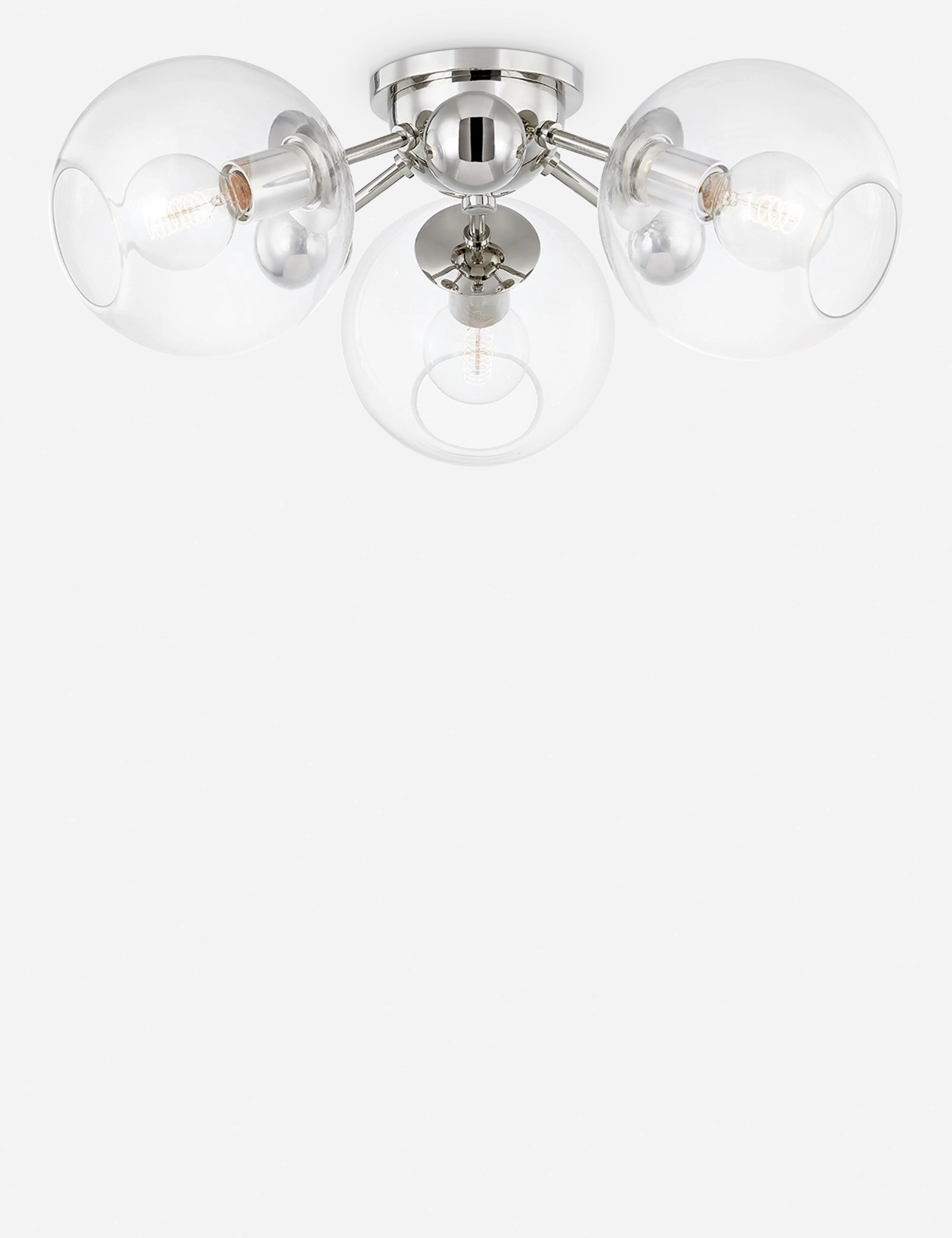 Crystal Semi-Flush Mount Light vintage desk lamp