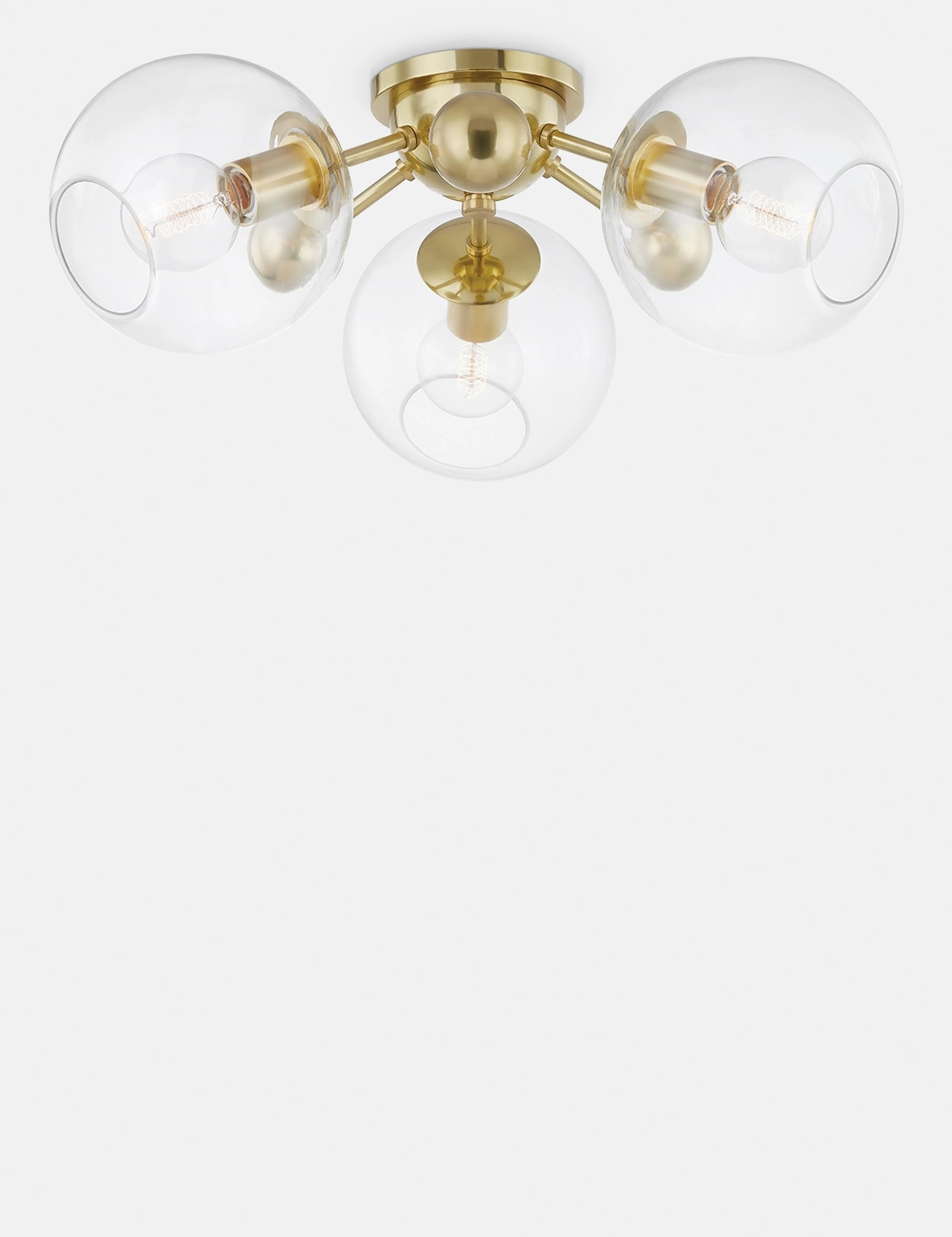 Crystal Semi-Flush Mount Light