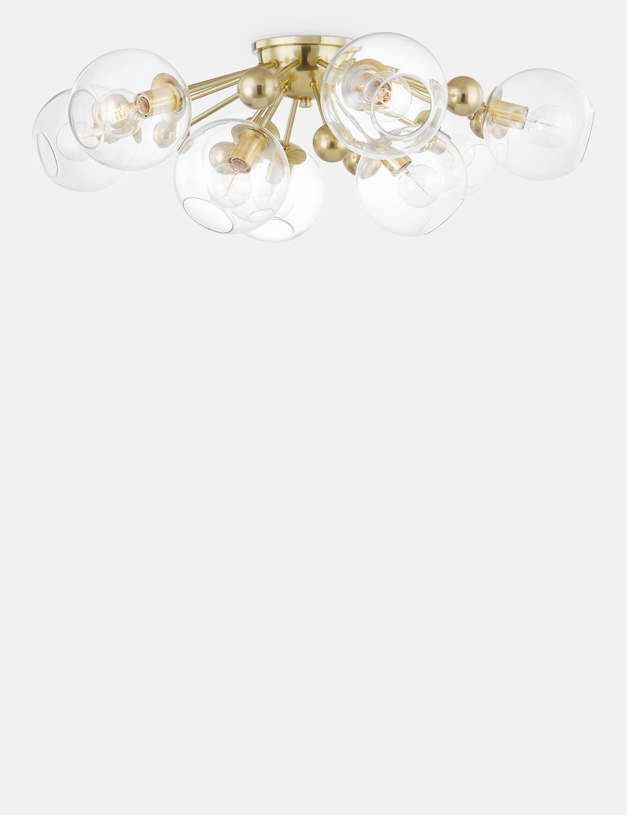 Crystal Semi-Flush Mount Light