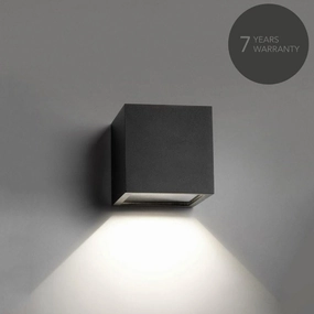 Cube Down D10 LED Sort - Udend?rslampe ambient lighting fixture