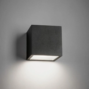 Cube XL Down D15 E27 Sort - Udend?rslampe ambient lighting fixture