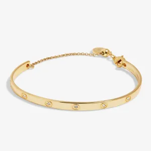 Cubic Zirconia Bangle Bar Gold Plated Bracelet 7885 Joma Jewellery