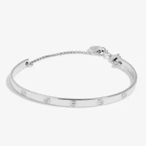 Cubic Zirconia Bangle Bar Silver Plated Bracelet 7893 Joma Jewellery