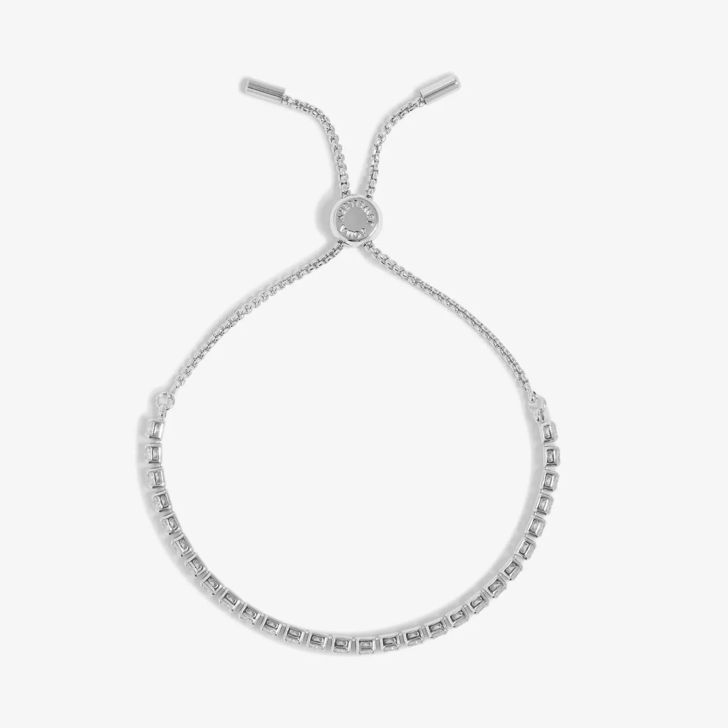 Cubic Zirconia Tennis Bar Silver Plated Bracelet 7890 Joma Jewellery