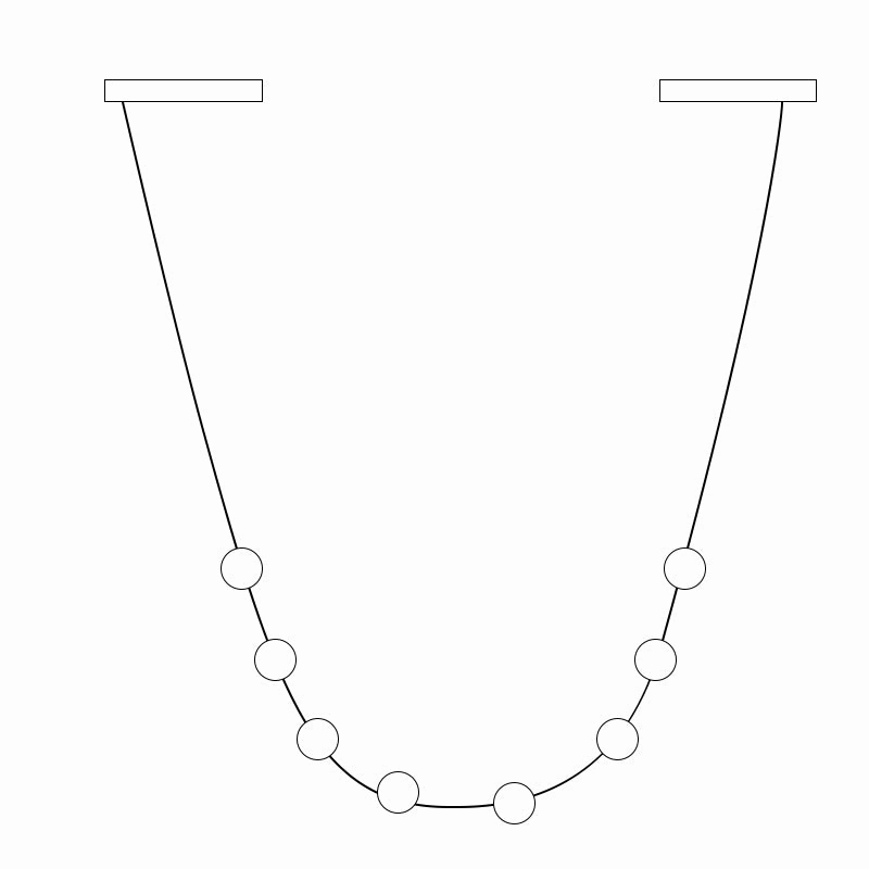 Curve Leather Chandelier