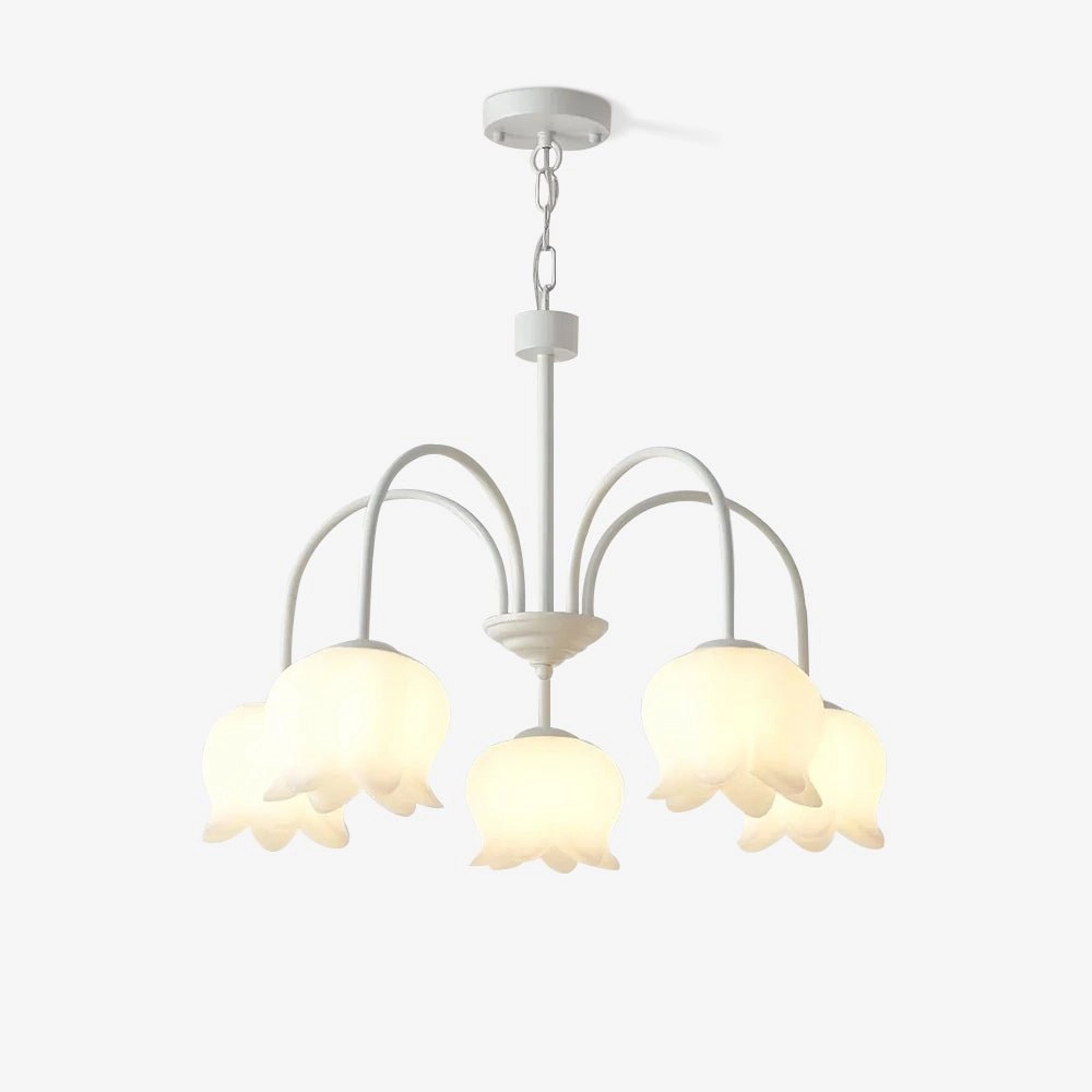 Curved Arm Bell Chandelier modern modeling table light