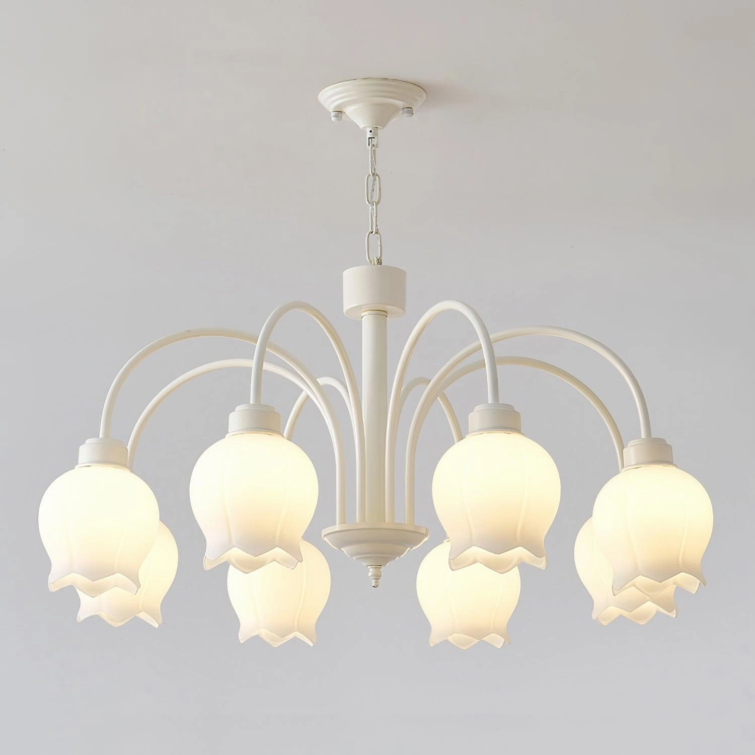 Curved Arm Bell Chandelier