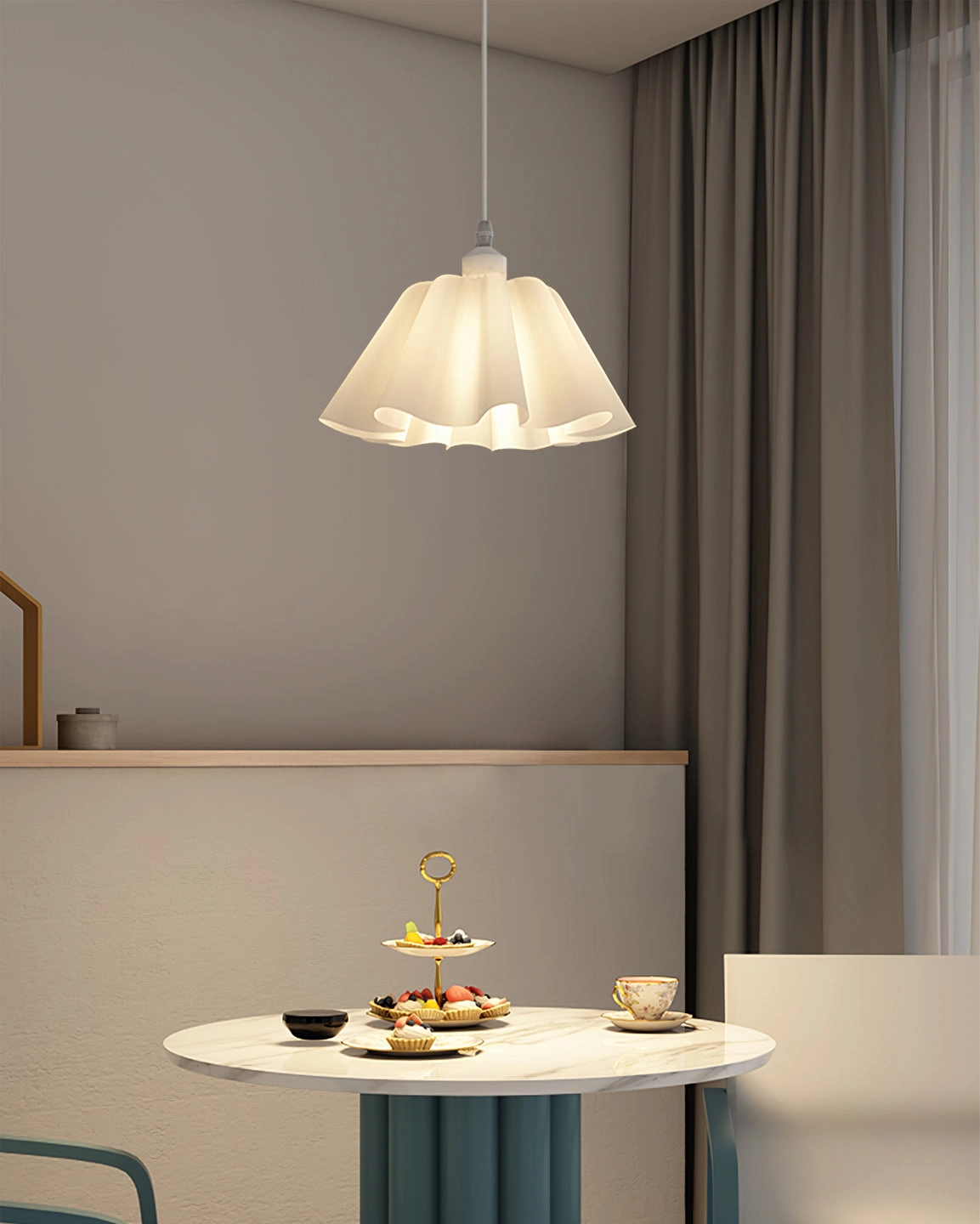 Danish Pleated Pendant Lamp