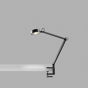 Dark T1 Bordlampe m/ klemme Carbon Sort - Light-Point ambient lighting fixture