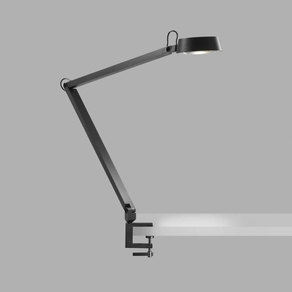 Dark T2 Bordlampe m/ klemme Carbon Sort - Light-Point