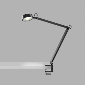 Dark T2 Bordlampe m/ klemme Carbon Sort - Light-Point ambient lighting fixture