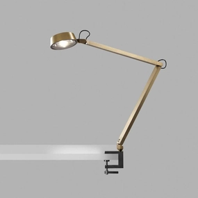 Dark T2 Bordlampe m/ klemme Messing - Light-Point ambient lighting fixture