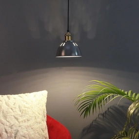 Darnar Grey Metal Hanging Light by SS Lightings contemporary ceiling fixture