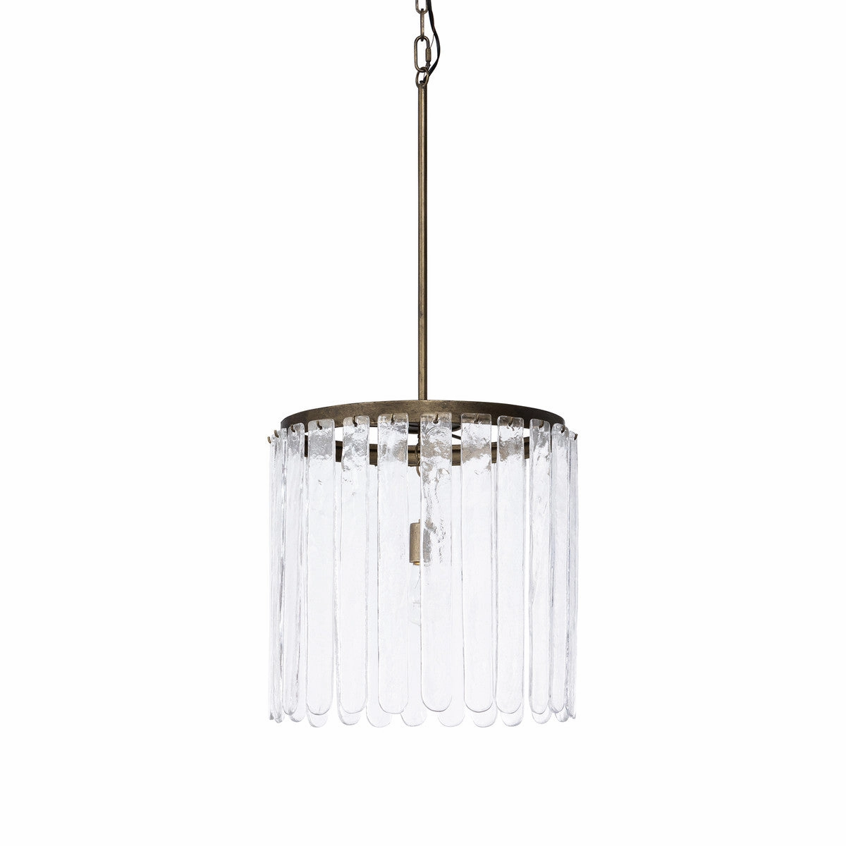 Dawson Glass Panel Chandelier rechargeable bedside light